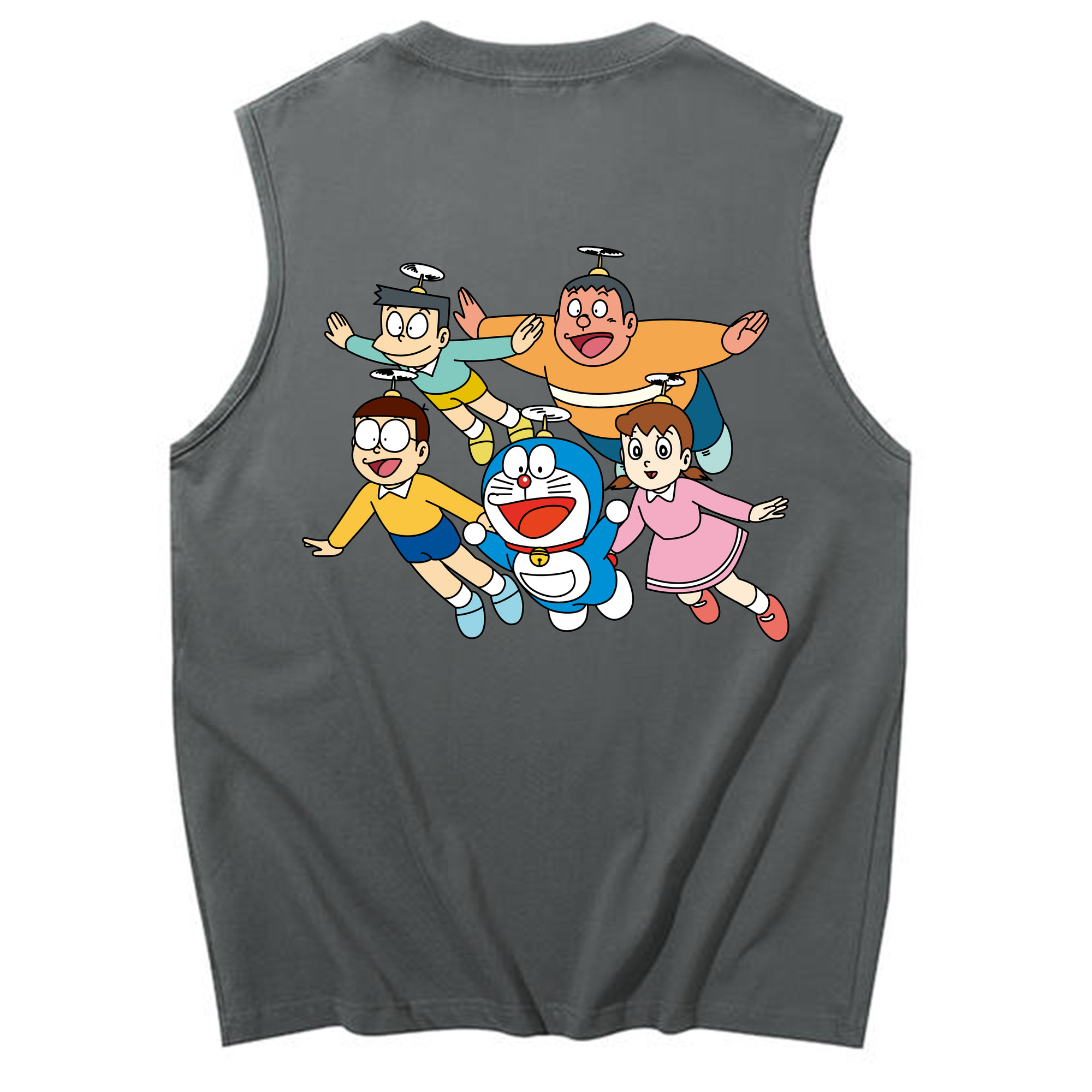 （画像用） ドラえもん 骨川 スネ夫 Doraemon Honekawa Suneo コットン100％タンクトップ（背面プリント）